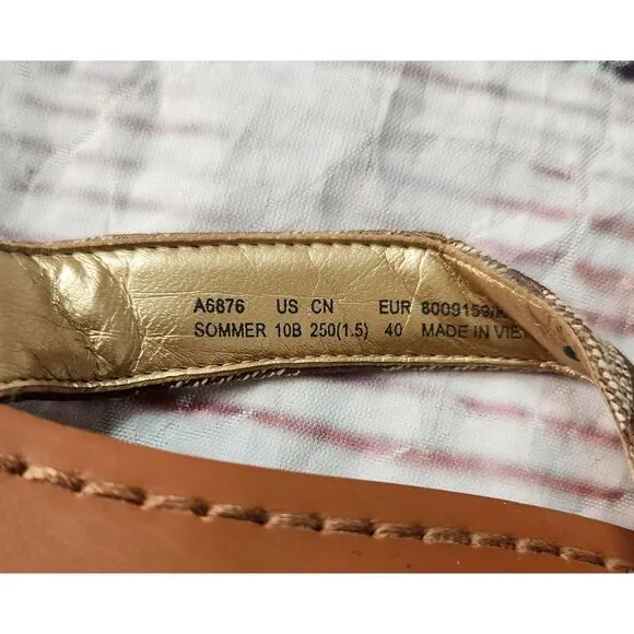 Coach Sommer Monogram Flip Flops Size 10 - Picture 4 of 5